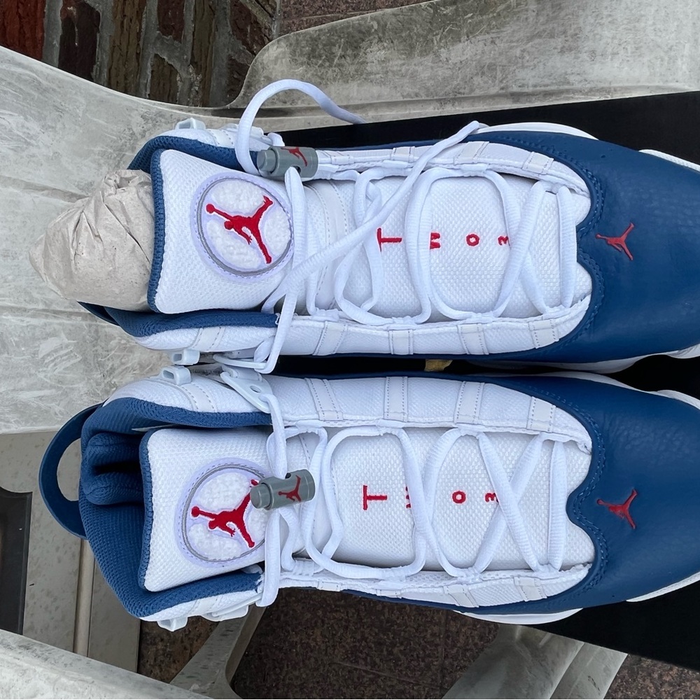 Air Jordan’s  red white true blue size 11and a half